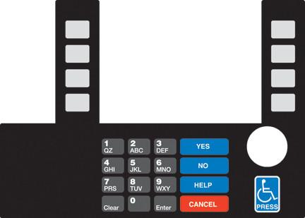 GA-T50038-185A Infoscreen Keypad Overlay | Gasoline Advertising